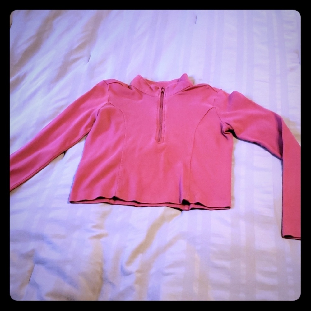 Express pull over crop long sleeve size xs